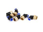 8mm Tube 1 2BSP Male Thread Elbow Union Quick Connect Fittings Coupler 6pcs