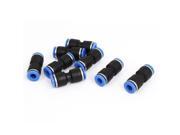 8pcs 6mm to 6mm Straight Push In Quick Fittings Pneumatic Jointer Connector