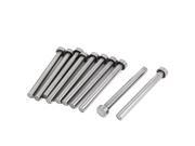5 8 x 1 4 Metal Straight Ejector Pins Die Thimble Silver Gray 10 Pcs
