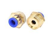 1 2BSP Male Thread 8mm Push In Joint Pneumatic Connector Quick Fittings 2pcs