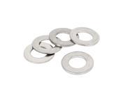Unique Bargains 5 Pcs 304 Stainless Steel Flat Washer M10 x 20mm x 1.5mm for Screws Bolts