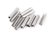 10 Pcs M3x14mm 304 Stainless Steel Split Spring Dowel Tension Roll Cotter Pin