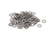 Unique Bargains M3 304 Stainless Steel External Star Lock Washers 100 Pcs