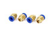 10mm to 1 4BSP Male Thread Pneumatic Tubing Push In Quick Fittings 4pcs