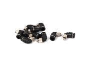 6mm to M5 L Shape Push in Pneumatic Quick Connect Tube Fitting Coupler 10pcs