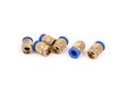 10mm to 3 8BSP Male Thread Pneumatic Quick Fitting Connector Joint 6pcs