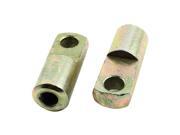 Cylinder Clevis Metal Coupling Piece 1 8BSP Female Thread 10mm Joint Hole 2pcs