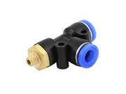 Air 5mm Male Thread 6mm One Touch Push In T Shape Joint Quick Fittings