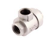 Unique Bargains 1 2BSP Female to Female 3 Way Stainless Steel Water Flow Control Ball Valve
