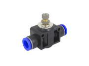 1 2 Tube 2 Ways T Shape Air Flow Speed Control Valve Push in Quick Fitting