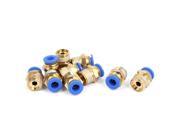 6mm Tube to 1 4BSP Male Thread Straight Quick Pneumatic Fittings Connector 10pcs