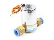 12mm Inlet Outlet Ports Air Water 2 Way Solenoid Valve AC 220V