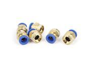 Unique Bargains 12mm Tube 1 4BSP Male Thread Pneumatic Quick Connect Fitting Coupler 6pcs