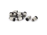 Unique Bargains 4mm Push in Pneumatic Air Quick Connecting Tube Fitting Coupler 10pcs