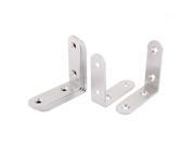 Unique Bargains Corner Brace Joint Right Angle Bracket 65 x 65 x 20mm 6PCS