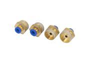6mm Tube 1 2BSP Male Thread Quick Air Fitting Coupler Connector 4pcs