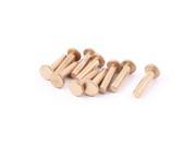 10 Pcs 15 64 x 1 Flat Head Copper Solid Rivets Fasteners