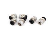 6 Pcs 1 4 PT Male Thread 6mm Push In Joint Pneumatic Connector Quick Fittings