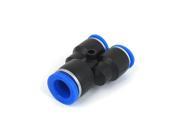 12mm 10mm Tube Dia Y Shape 3 Ways Push in Air Pneumatic Fitting Connector