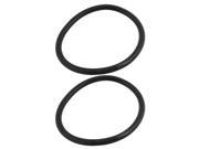 2Pcs Black Universal O Ring 125 x 8.6mm BUNA N Material Oil Seal Washer Grommets