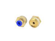 6mm Tube 20mm Male Thread Pneumatic Quick Air Fitting Coupler Connector 2pcs