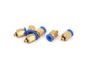 6mm Tube M5 Male Straight Pneumatic Push In Quick Connect Fitting Coupler 6pcs
