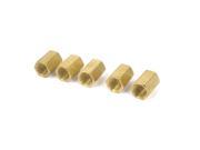 5pcs 1 4BSP Female Thread Hex Straight Air Pneumatic Connector Joint Adapter