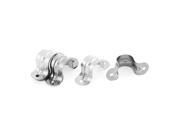20mm Dia Two Holes Arch Metal Pipe Strap Fastener Holder 10 Pcs