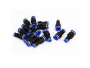 6mm to 10mm Tube Dia 2 Ways Air Pneumatic Quick Joint Fittings 15pcs