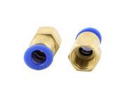 2 Pcs 1 4 BSP Thread to 8mm Push in Pneumatic Air Quick Connect Tube Fitting