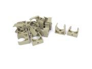 PPR Water Supply Pipe Clamps Snap in Clips Fitting Gray 32mm Dia 15 Pcs
