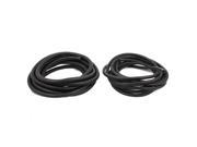 AD 2 Pcs 10 5 Meter Black 10mm Dia Flexible Corrugated Tube Electric Wire