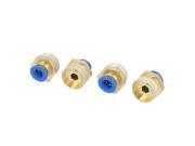 8mm Tube 1 2BSP Male Thread Quick Air Fitting Coupler Connector 4pcs