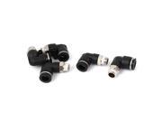 10mm Dia L Shape Push in Pneumatic Quick Connect Tube Fitting Coupler 5pcs