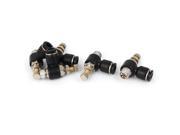 6mm Tube Pneumatic Air Speed Control Valve Quick Fitting Connector 5pcs