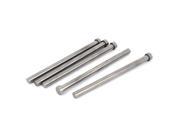 Die Mold Equipment Steel Straight Ejector Pins Punches 12x200mm Silver Gray 5pcs