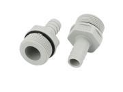 Unique Bargains 2pcs 3 4BSP to 12mm Straight In Line Barbed Air Fuel Hose Joiner Tube Connector