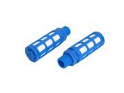 3 8BSP Male Thread Plastic Pneumatic Silencer Muffler Noise Exhaust Blue 2pcs