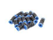 8mm to 8mm One Touch End Straight Pipe Pneumatic Quick Fitting Connector 13pcs