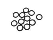 Unique Bargains Black Silicone O ring Oil Sealing Washer Grommet 10.6mm x 2.65mm 10Pcs
