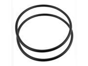 2Pcs Black Universal O Ring 200 x 8.6mm BUNA N Material Oil Seal Washer Grommets