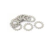 M14 304 Stainless Steel External Star Lock Washers 10 Pcs