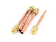 4pcs 6mm Dia Copper Tube Air Conditioner Refrigerator Refrigeration Access Valve