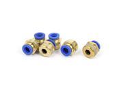 6pcs Pneumatic Flow Control Quick Fitting 10mm Tube to 1 2BSP Male Thread