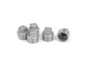 Unique Bargains 3 4 BSP Male Thread 304 Stainless Steel Square Head Pipe Fitting Plug 5 Pcs