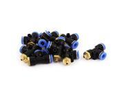 10 Pcs Air 5mm Male Thread 6mm One Touch Push In T Shape Joint Quick Fittings