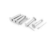 M6x25mm Flat Head 304 Stainless Steel Clevis Pins Fastener 5 Sets