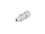 1 8BSP Thread 6mm Tube Dia 304 Stainless Steel Straight Pneumatic Quick Coupler