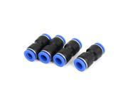 4pcs 2 Way Straight Push In Pneumatic Union Quick Release Tube Fittings 10mm