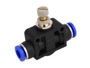 Air Hose Pneumatic Flow Speed Control Valve 6mm to 6mm Push in Quick Fitting